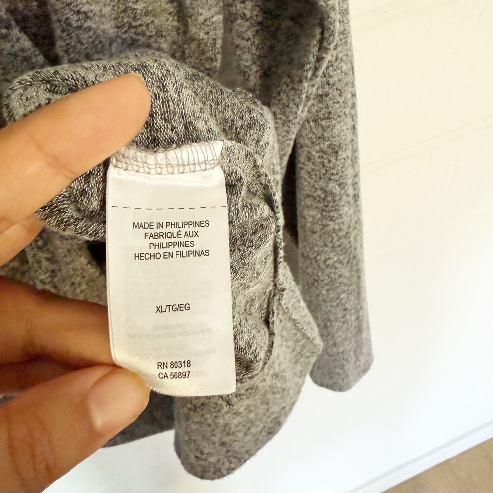 Lucky Brand Super-Soft Crewneck Lightweight Pullover Heather Gray Sweater XL - Picture 6 of 9